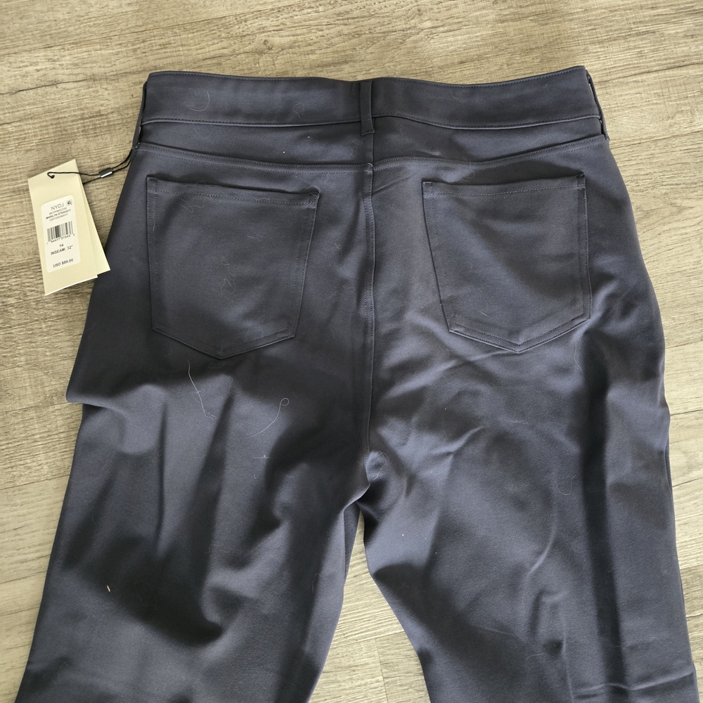 Dark Navy Straight-Leg Dress Pants - Picture 6 of 6